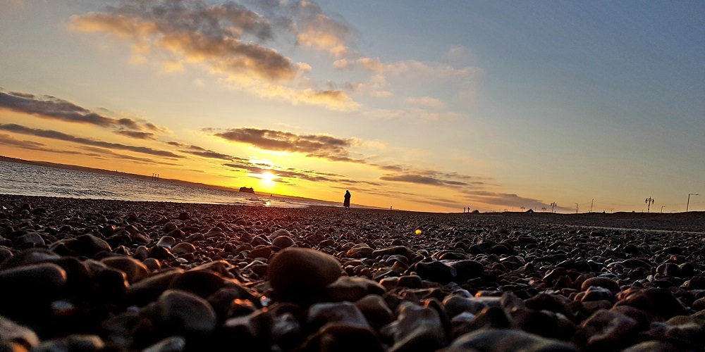 Southsea Beach at dusk